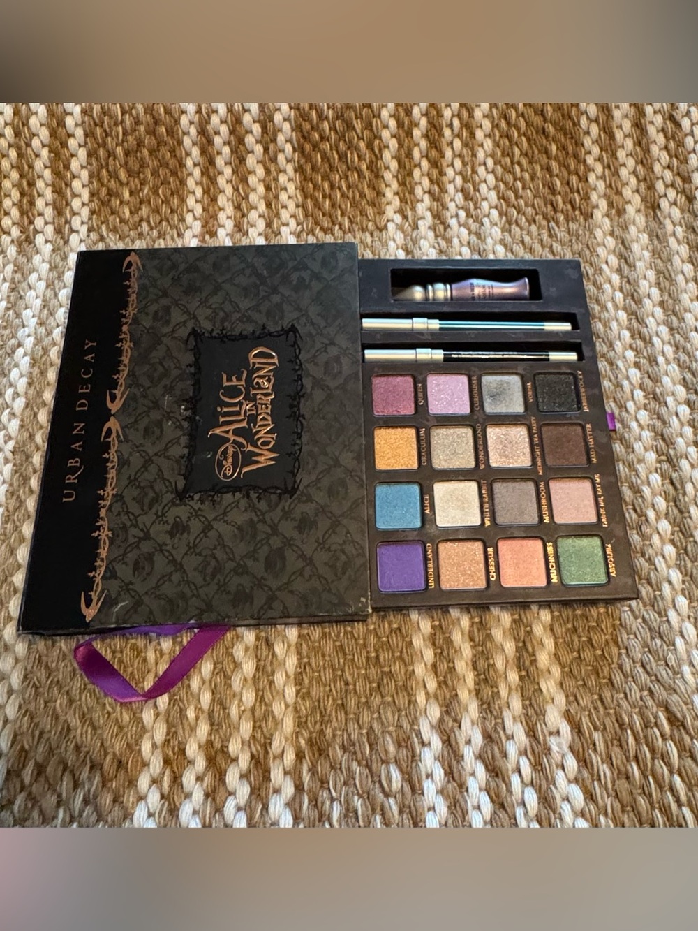 Urban Decay Eyeshadow Palette - Purple, Blue, Gold, Green, Pink, Brown Shades